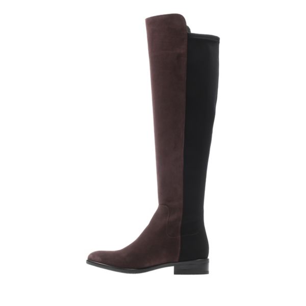 Clarks Womens Caddy Belle Knee High Boots Purple | UK-9068435